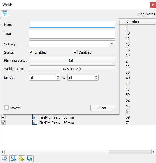 filter dialogue