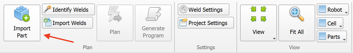 Import Part Button