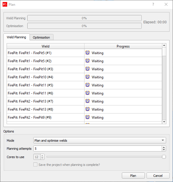 Plan Dialog