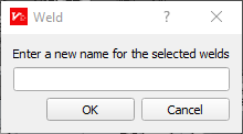 Rename Multiple Welds