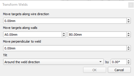 Transform Weld Paths