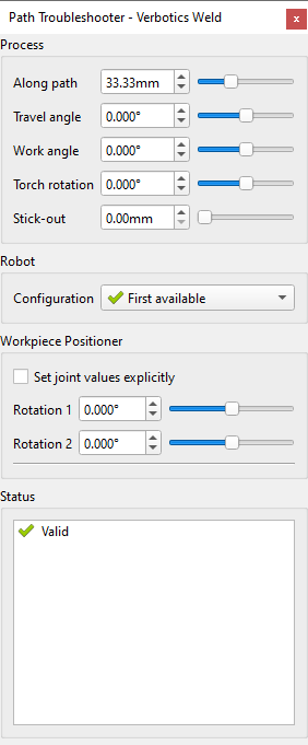 Weld Path Troubleshooter